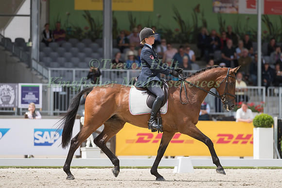 VITTORIA PANIZZON (ITA) AND CHEQUERS PLAY THE GAME
