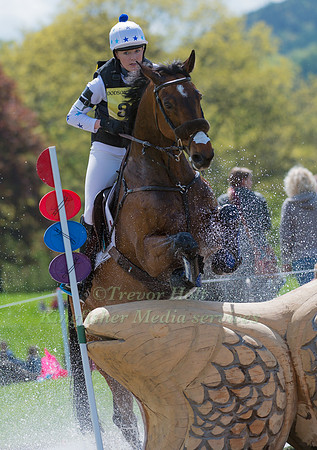 ABIGAIL BOULTON (GBR) RIDING  TILSTON TIC TOC COMPETING IN THE CROSS COUNTRY PHASE OF THE  CIC THREE STAR COMPETITION AT THE  2017 DODSON AND HORRELL CHATSWORTH INTERNATIONAL HORSE TRIAL.